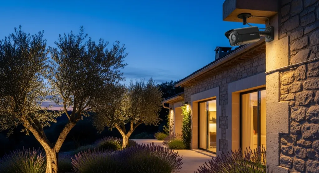 Installation de caméras HD 4K avec vision nocturne pour sécuriser une maison individuelle à Aix-en-Provence dans les Bouches-du-Rhône