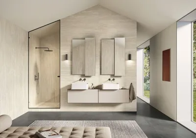 Trouvez votre carrelage intérieur imitation travertin dans notre showroom de Dieppe, échantillon gratuit sur demande.