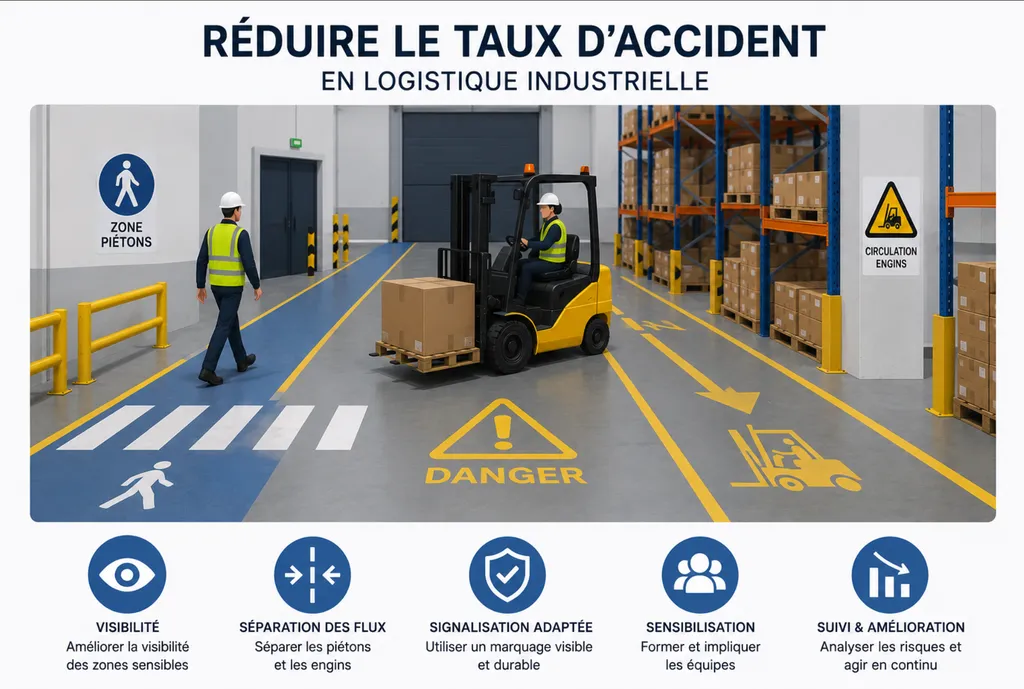 Comment réduire le taux d’accident en logistique industrielle
