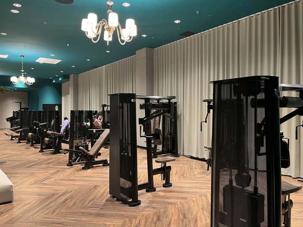 Rideaux sur mesure salle de sport John reed la Part Dieu