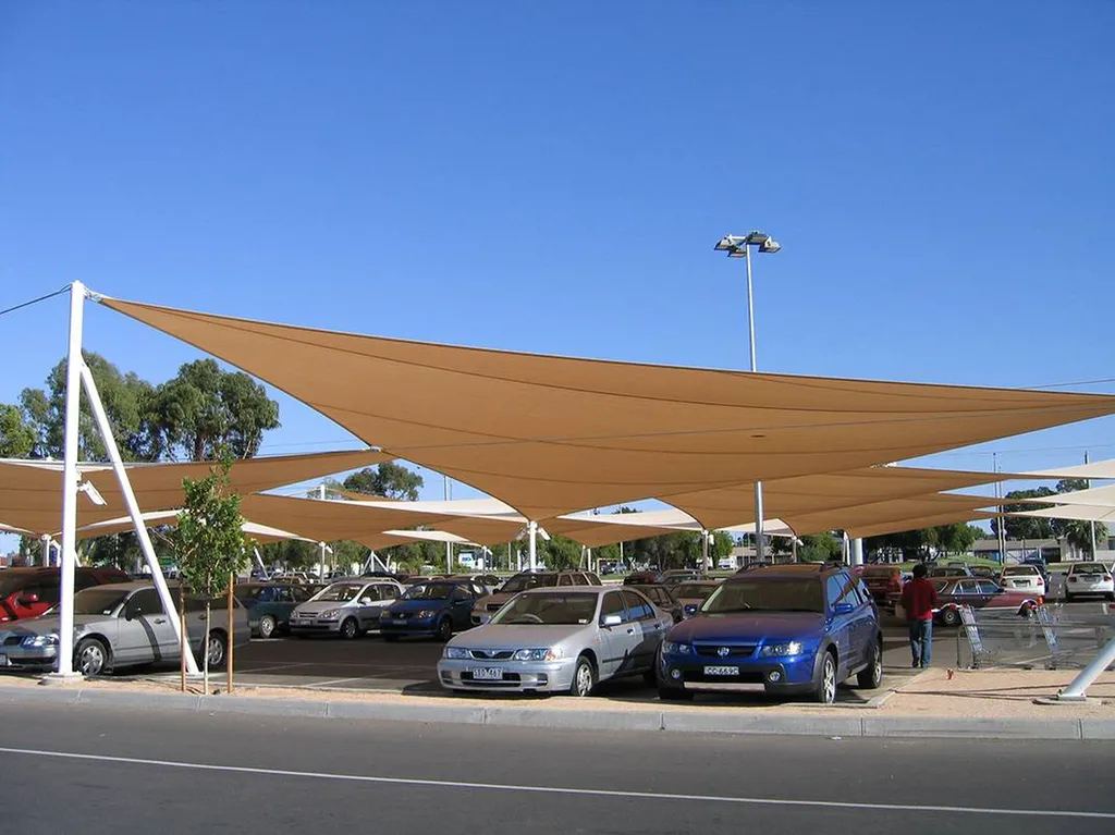 Voile d'ombrage  pour parking 