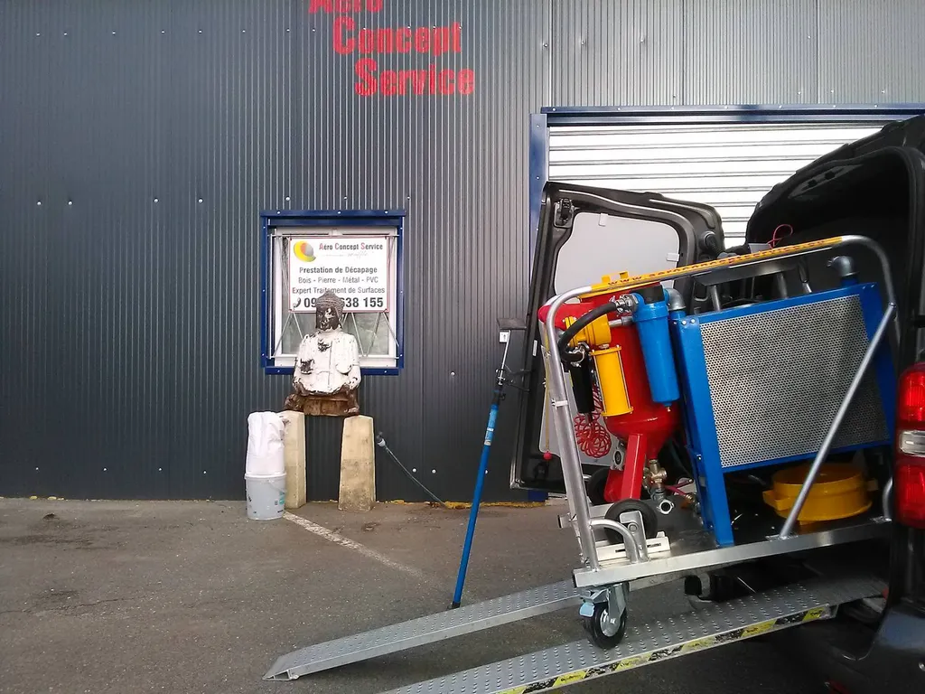 matériel hydrogommage sur skid