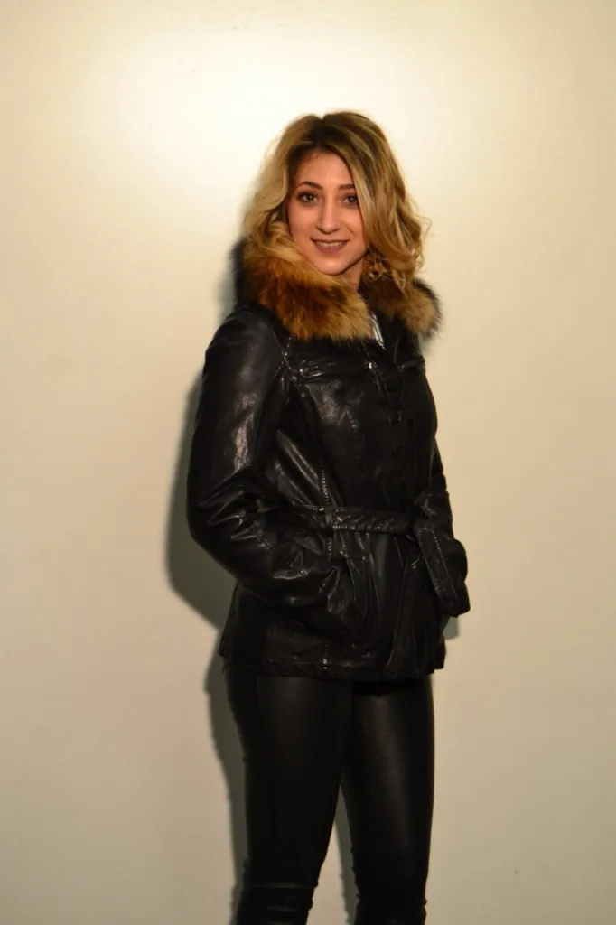 veste cuir noir Guest femme