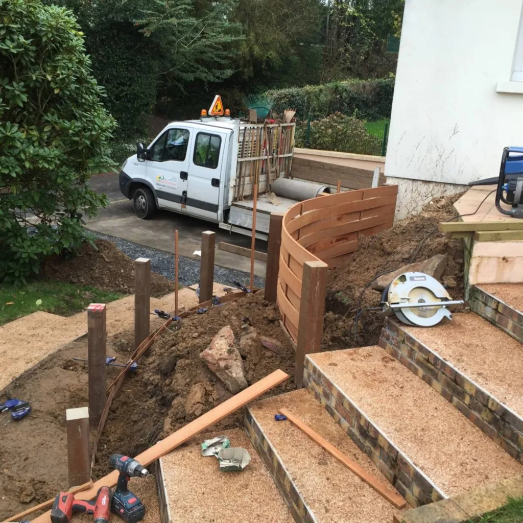 En cours de travaux - un chantier toujours propre