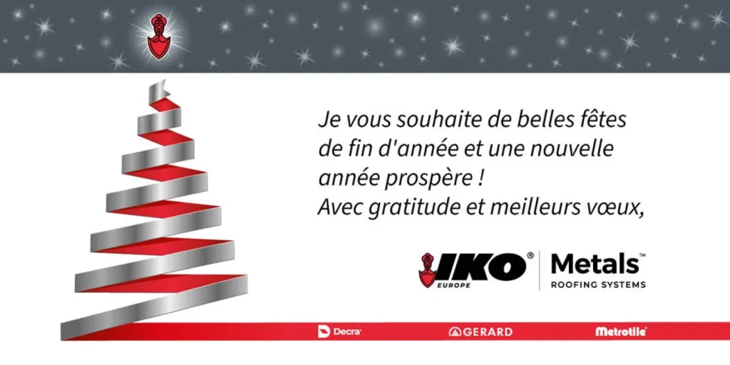 IKO Metals vous souhaite de bonnes fêtes