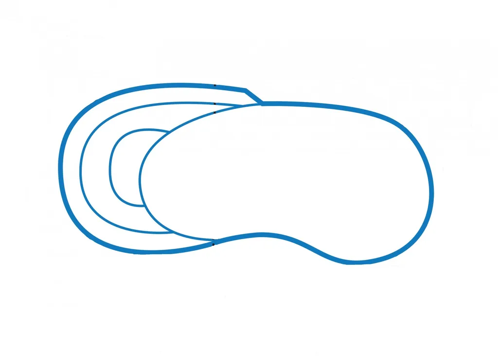 PISCINE COQUE BLUE MOON - 7M40 X 3M40