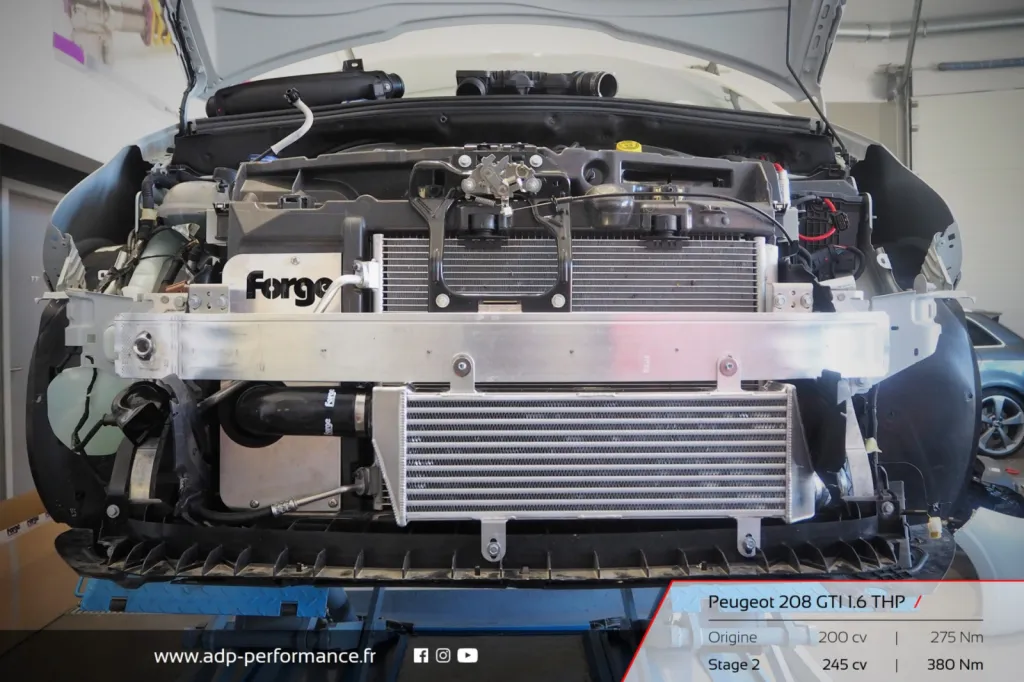 Reprogrammation moteur Stage 2 Aubagne - Peugeot 208 GTI 1.6 THP 200cv - ADP Performance