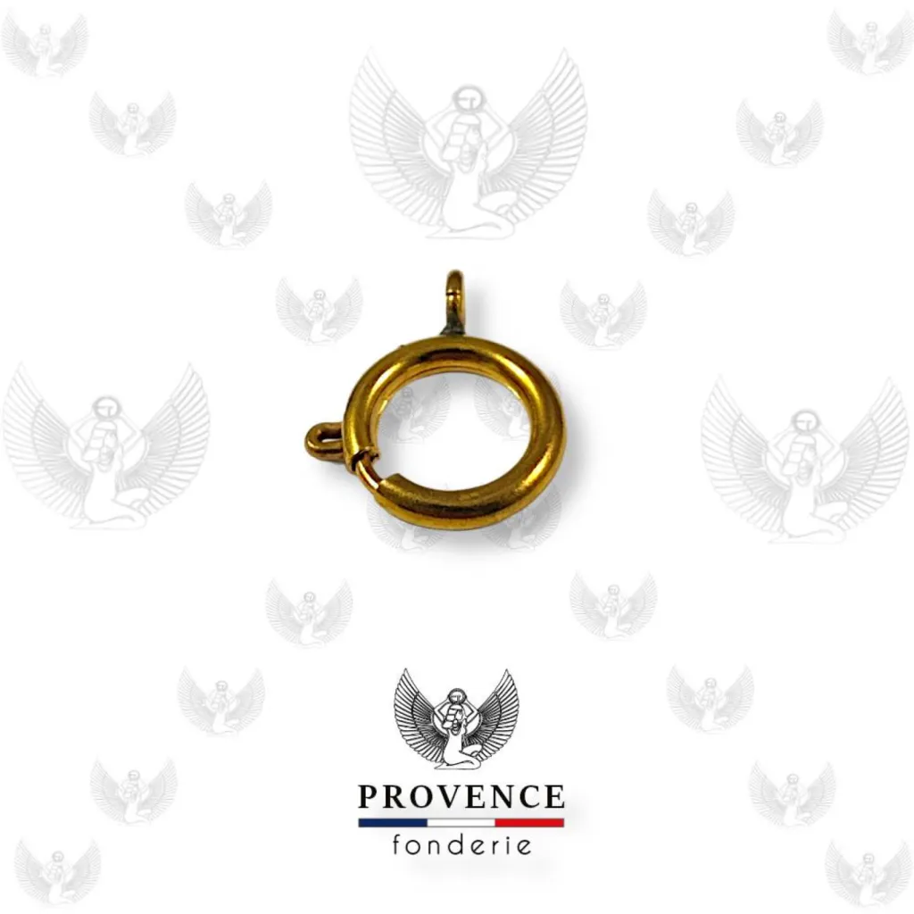 Fermoirs anneaux ressorts plaqué or ou plaqué argent pour bracelets et colliers