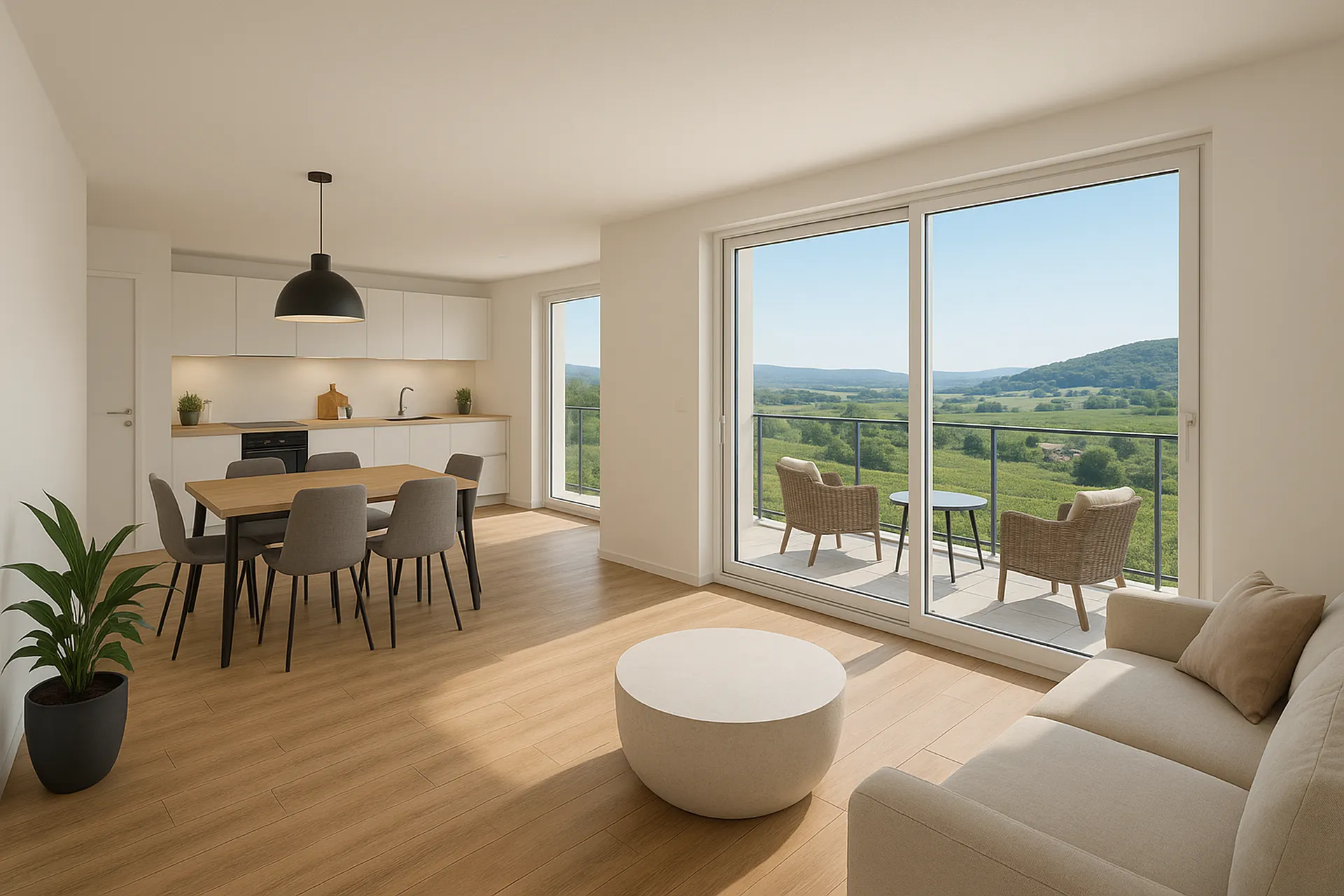 Résidence neuve à Rosenwiller offrant volumes lumineux, extérieurs généreux et confort moderne au cœur d’un village préservé