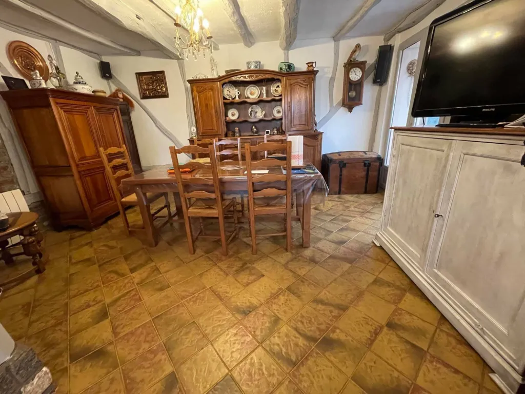 Un très beau salon avec cheminée 