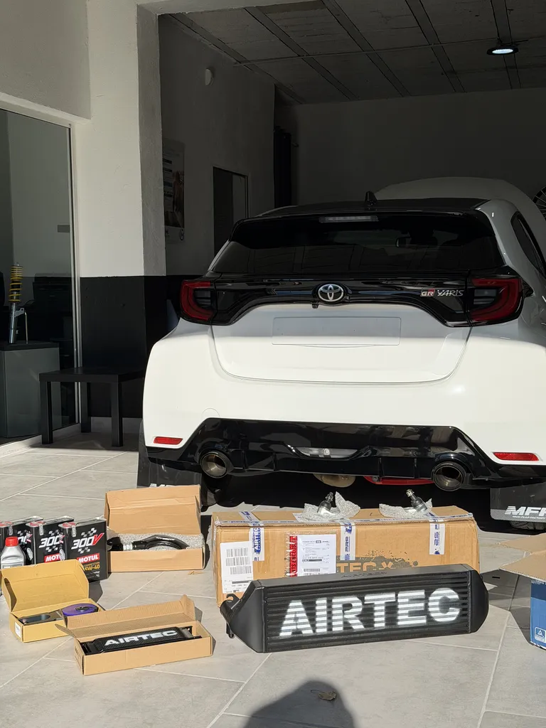 Préparation Toyota GR Yaris / Installation de pièces performance AIRTEC, H&R autour d’Avignon et de Le Pontet