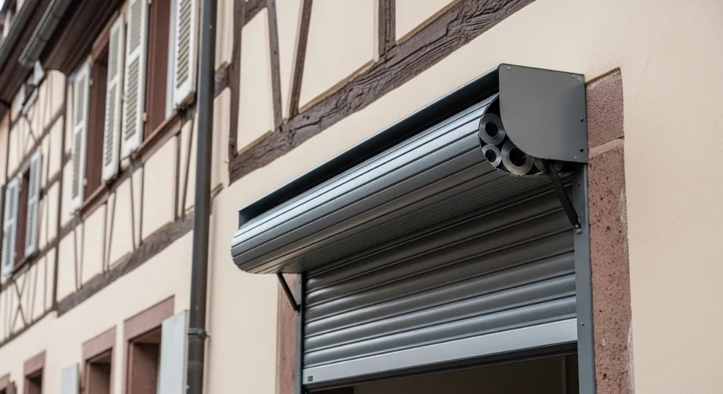 Installer une porte de garage enroulable en aluminium sur mesure motorisée pour les espaces réduits à Colmar et dans le Haut-Rhin