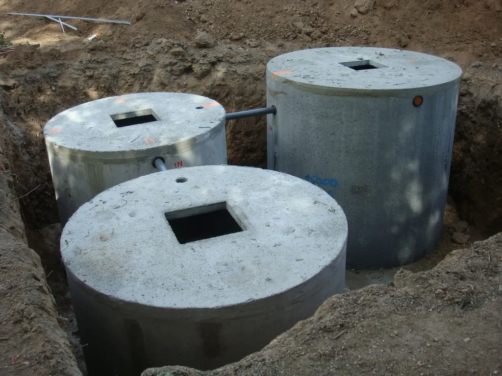 Cuve bétons de micro station d'épuration SBR pour salle des fêtes dans le 13
