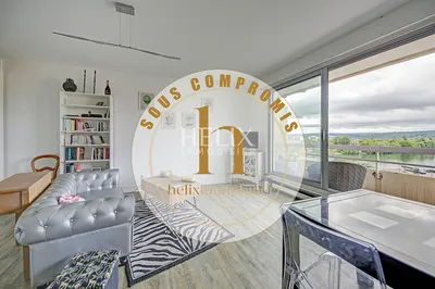 Magnifique 2 pièces au dernier étage avec balcon vue Seine