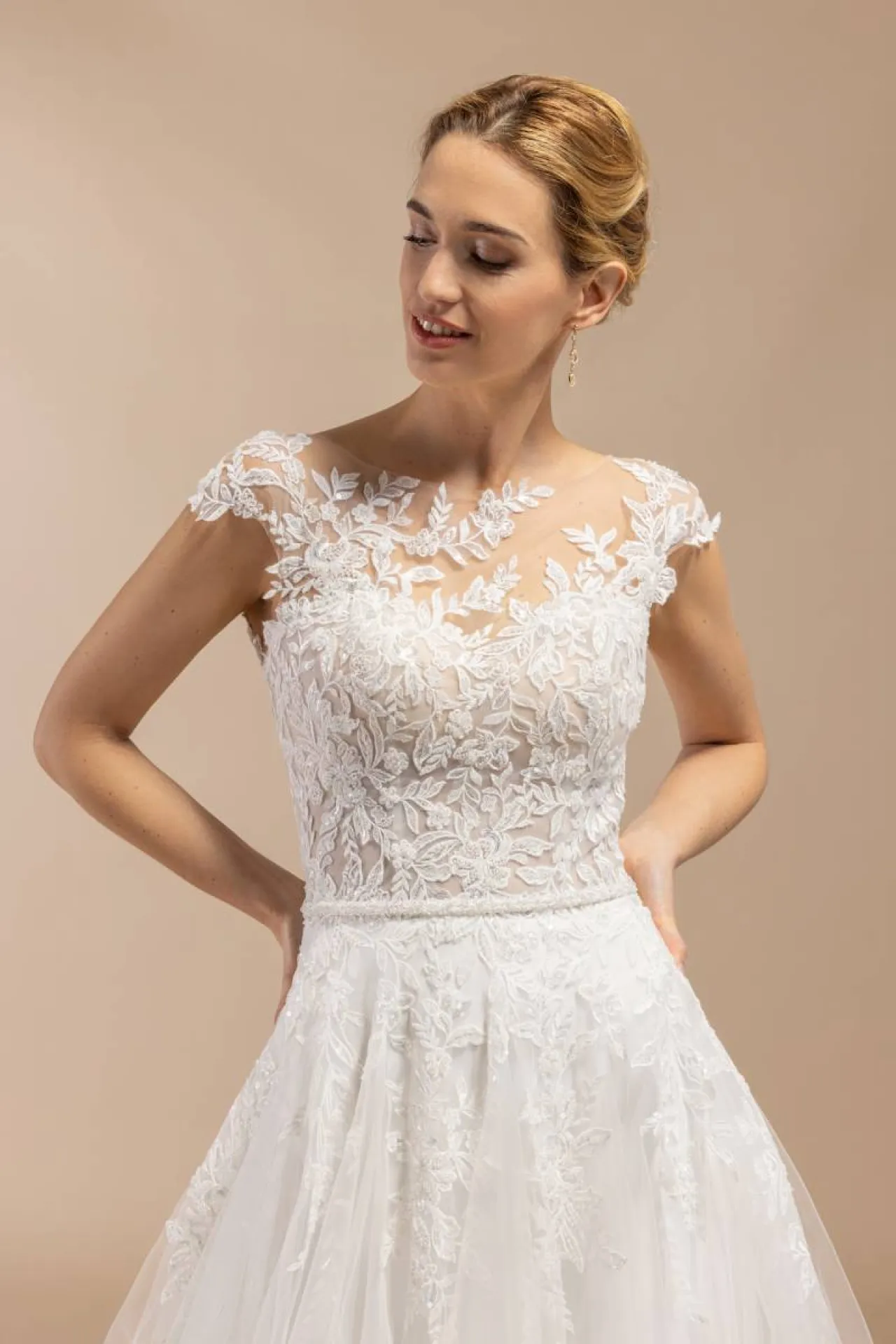 Robe de mariée effet tatouage