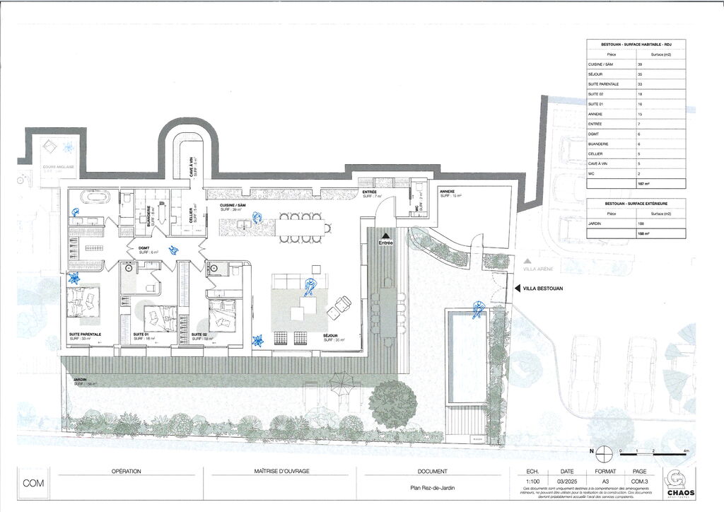 Plan d'aménagement intérieur proposé