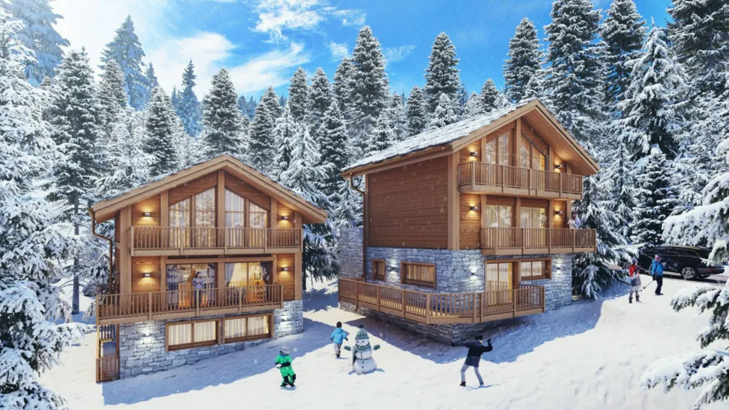 2 chalets individuels à méribel