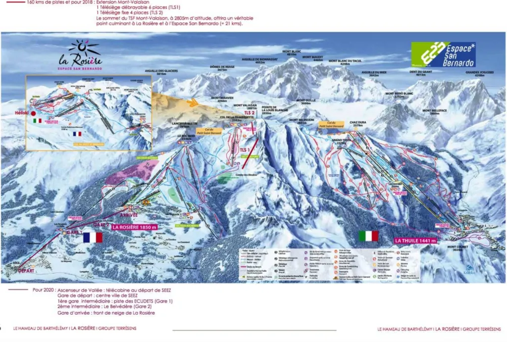 domaine skiable international Espace San Bernardo