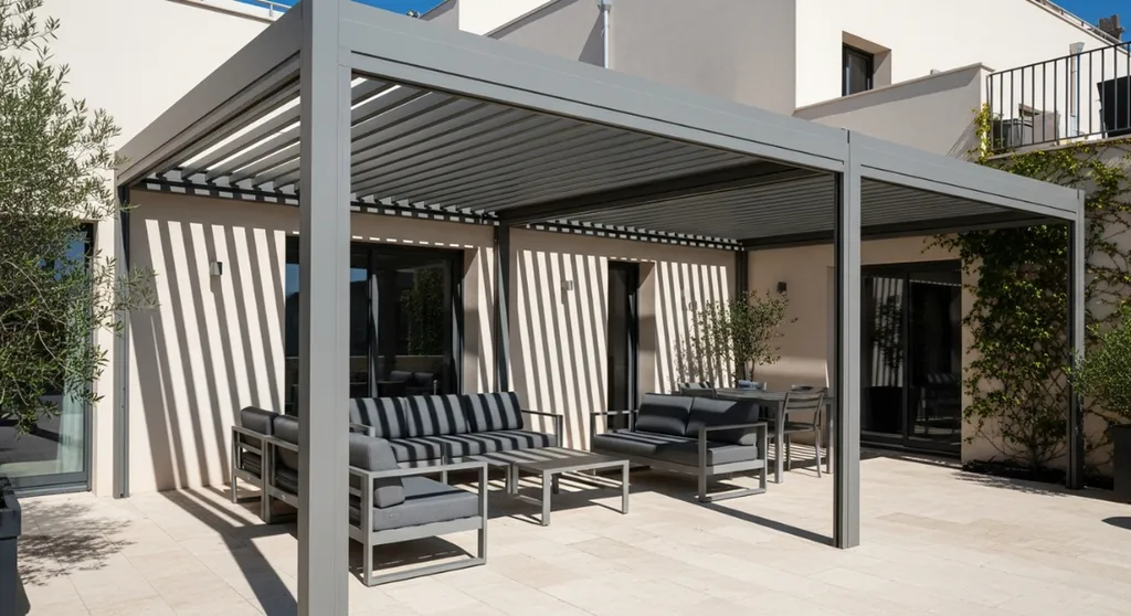 Poser une pergola bioclimatique en aluminium sur mesure pour abriter une terrasse à Toulon et Six-Fours-les-Plages