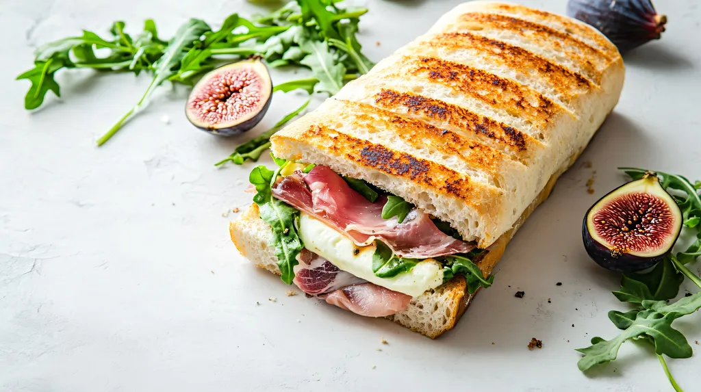 Panini Chèvre Miel Jambon Cru