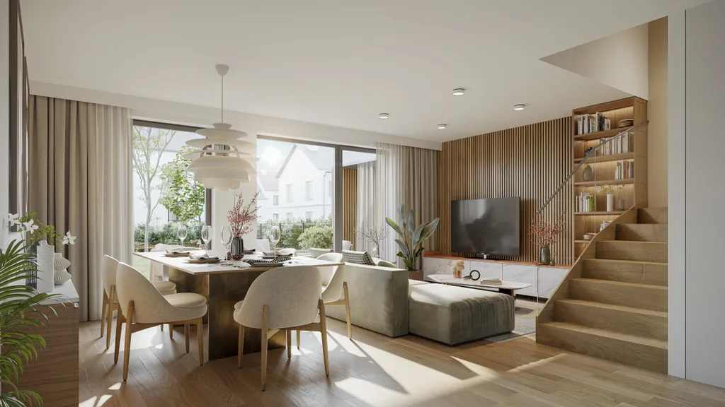 Maisons neuves avec jardin clôturé à Pfulgriesheim près de Strasbourg — 14 maisons contemporaines T4 dans le Kochersberg alsacien