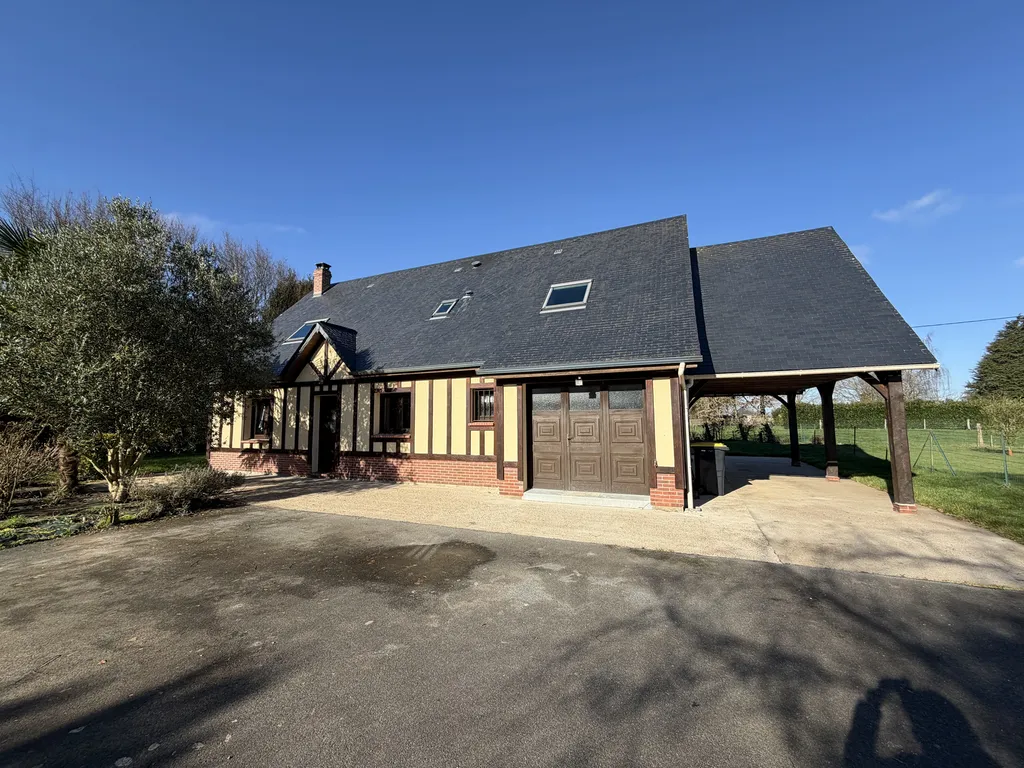 A VENDRE Maison récente style néo normand fonctionnelle et familiale proche Lieurey 27560 édifiée sur un terrain de 1409m²