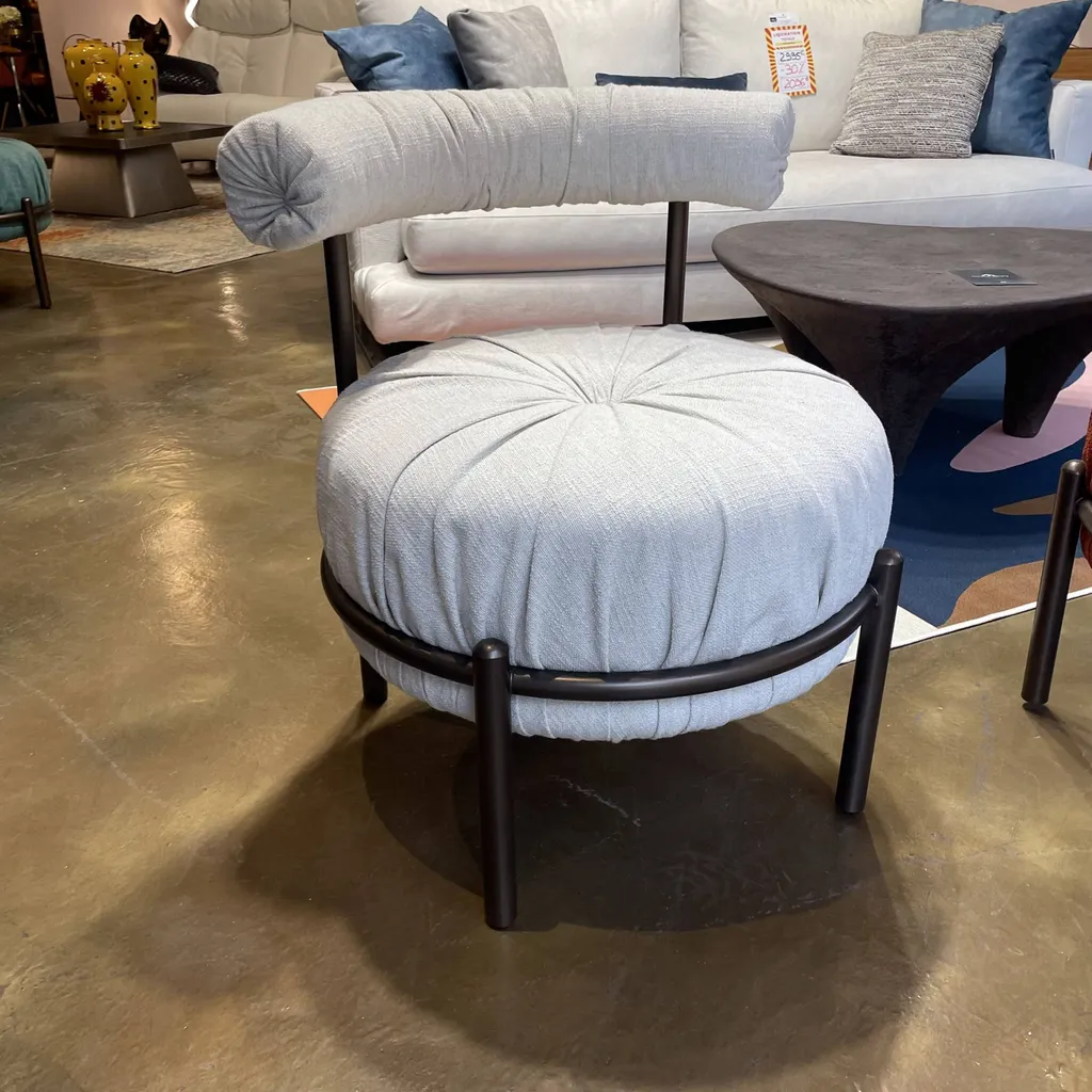 Fauteuil BONBON beige avec dossier réglable