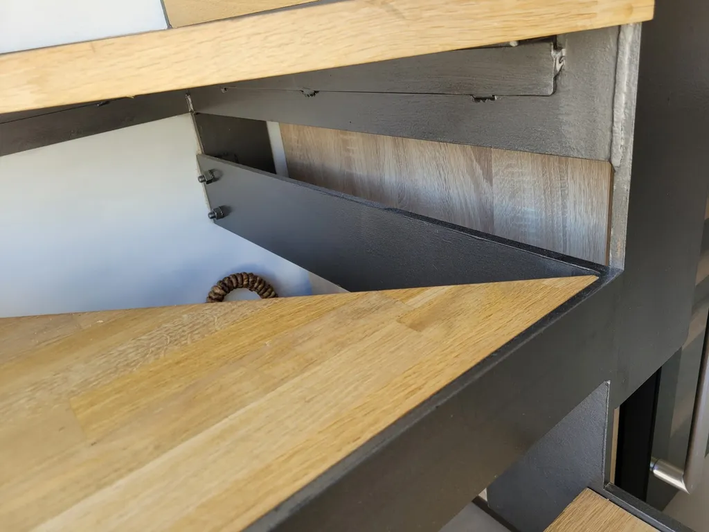 escalier sur mesure sur le bassin d'arcachon