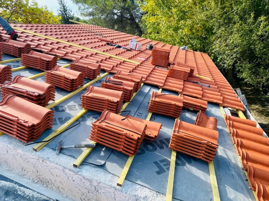 Nouveau remplacement de toiture sur Bouc Bel Air près de Aix en Provence
