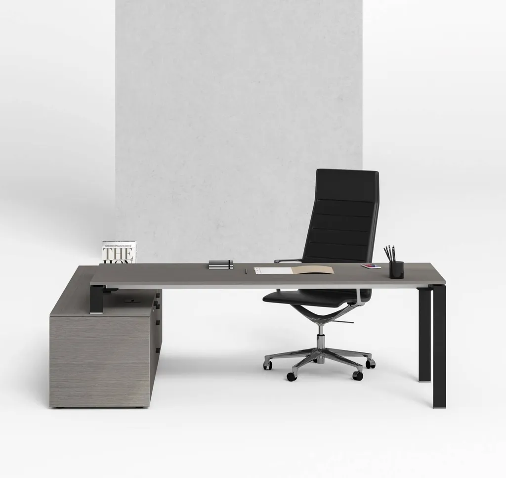 Bureau direction bois avec caisson porteur adapté à votre espace de travail à ARLES