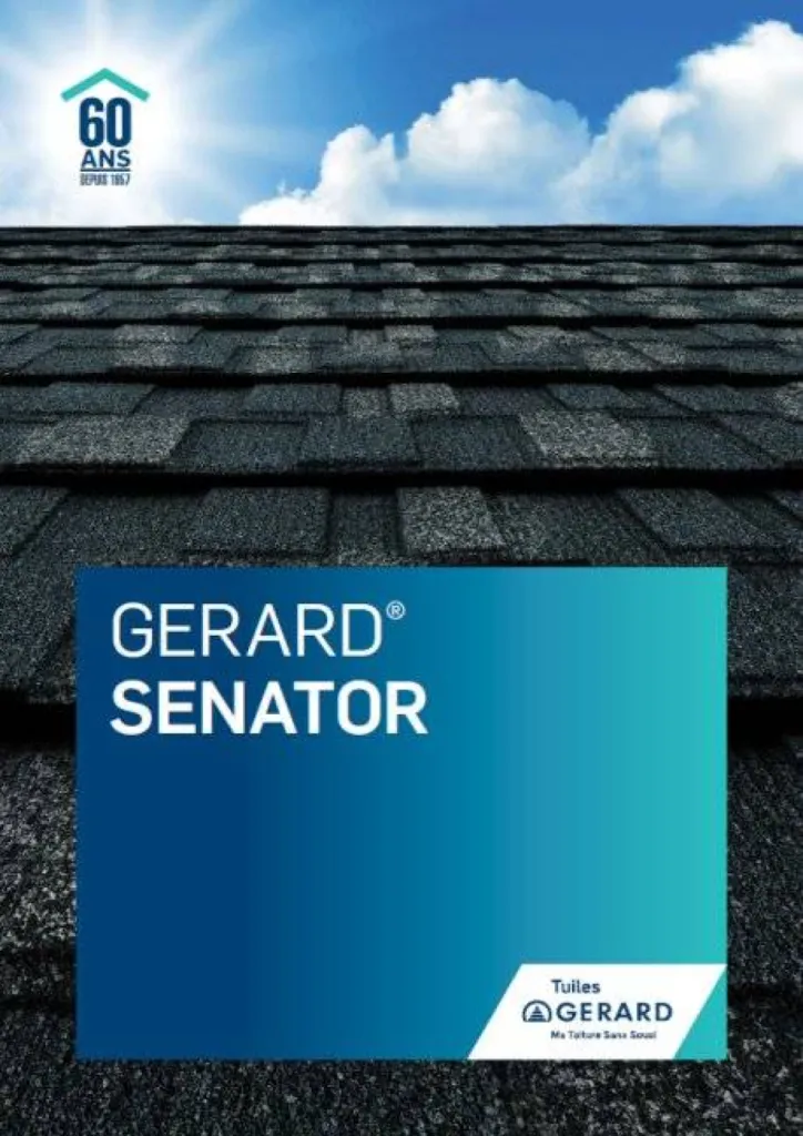 1ère page Brochure Ardoises métalliques GERARD SENATOR