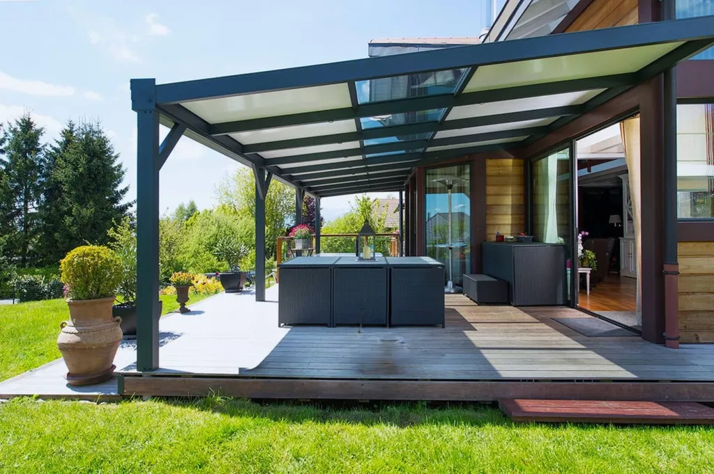 Pergola avec puis de lumière