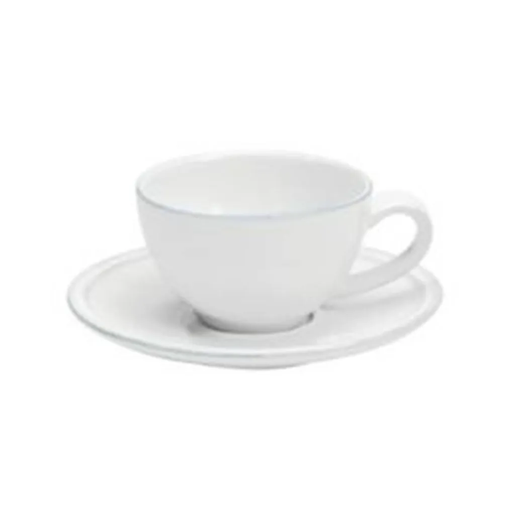 TASSE ET SOUS-TASSE A THÉ EN PORCELAINE ÉLÉGANTES POUR MARIAGE