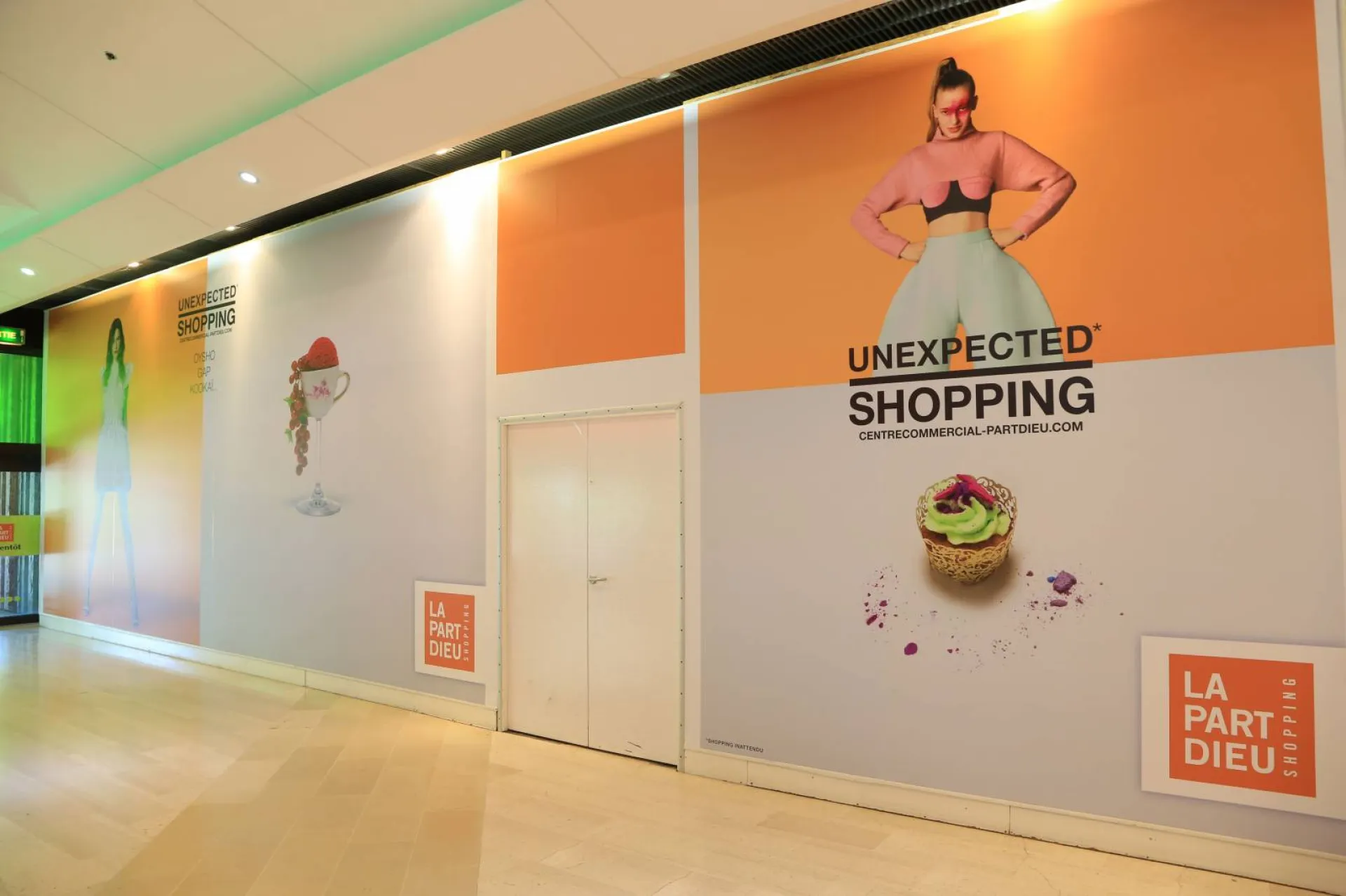 Bâche publicitaire imprimée sur cadre isermatic la part dieu Lyon