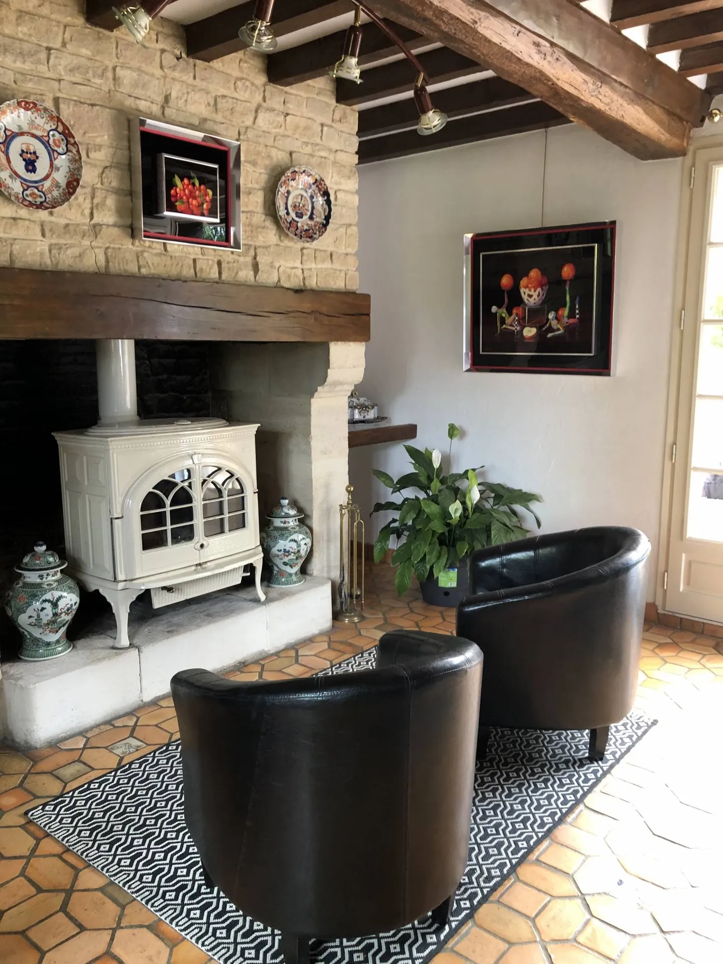 Cheminée normande maison proche Lisieux