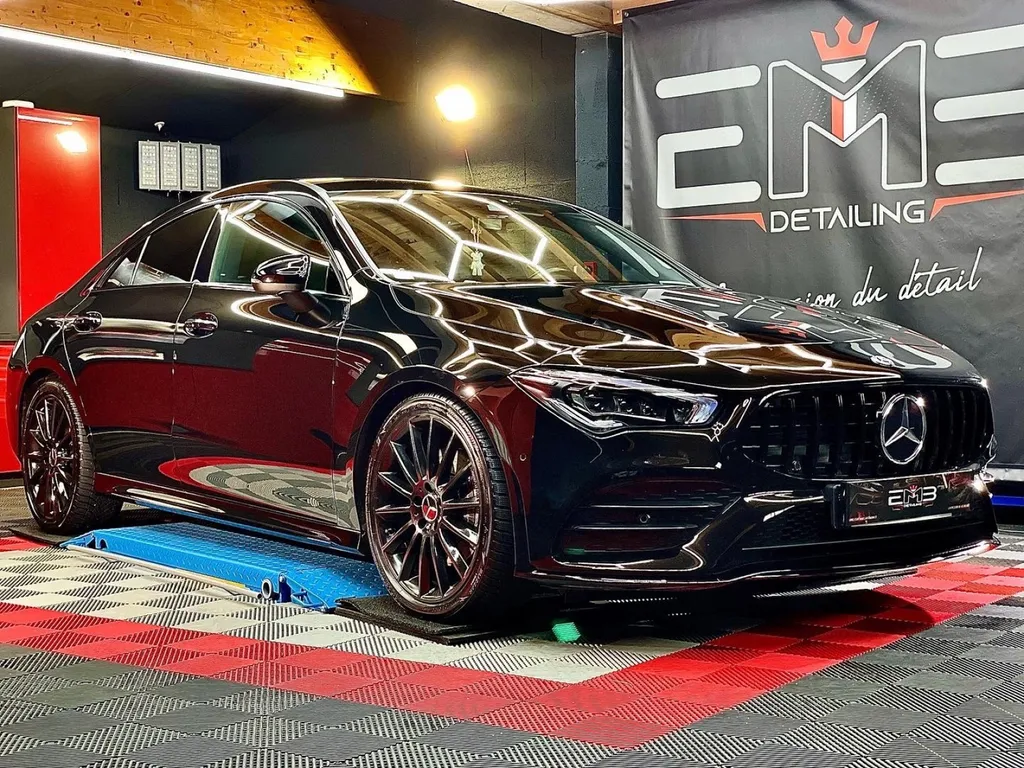 Protection carrosserie traitement céramique et PPF Mercedes cla au sud de Lyon 