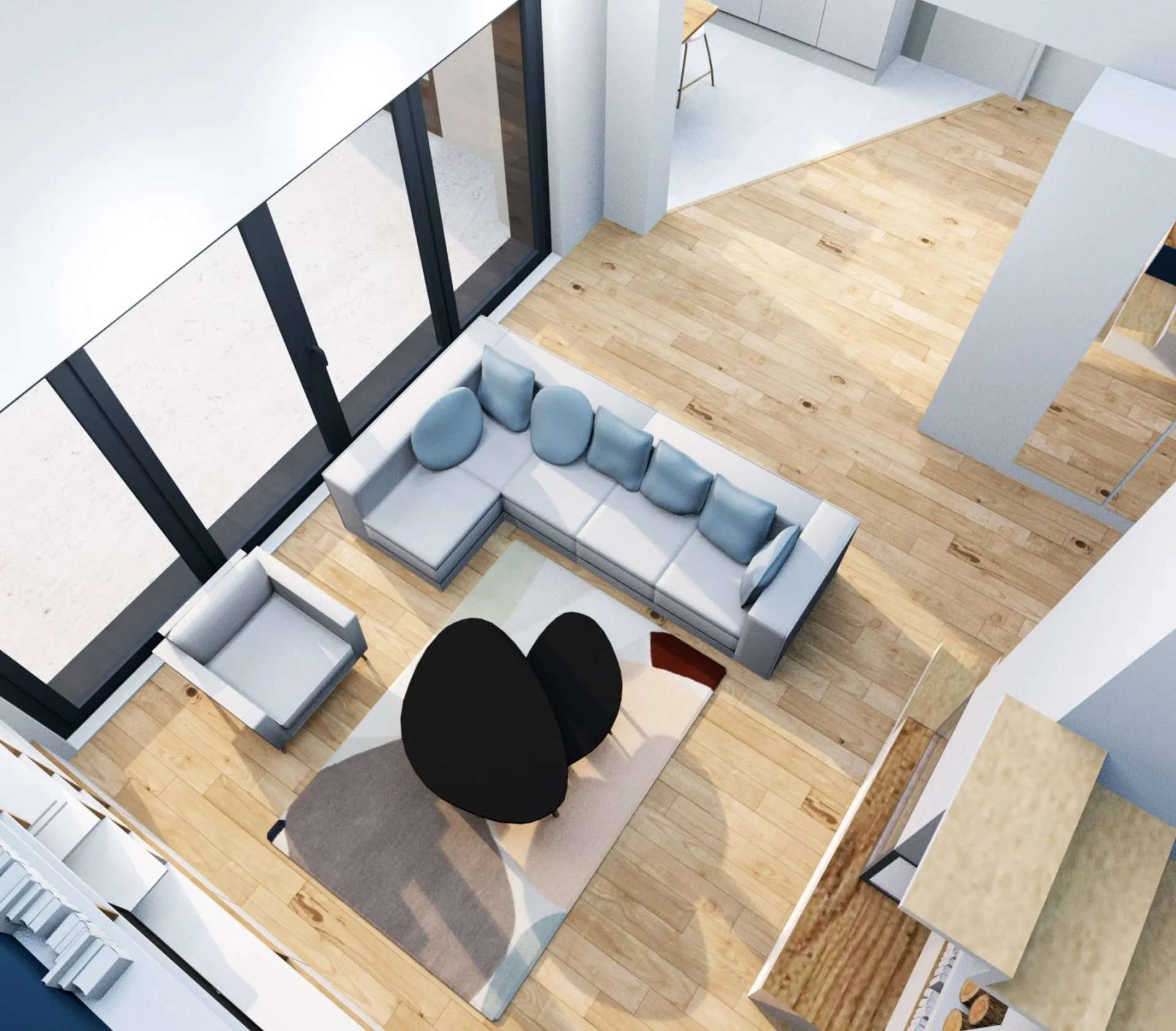 Rénovation et surélévation construction existante intégrant la création de piscine pour une maison à Venelles 13770 par Architecte DPLG et Architecte d’intérieur