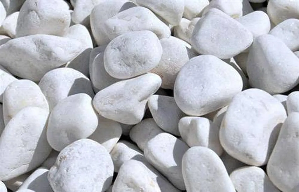 GROS GALETS XL MARBRE BLANC PUR