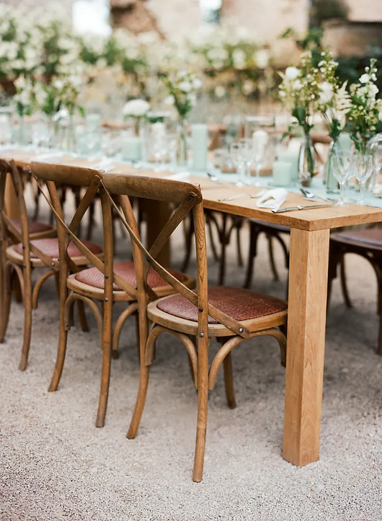 Consulter notre portfolio de décoration florale de mariage en Provence