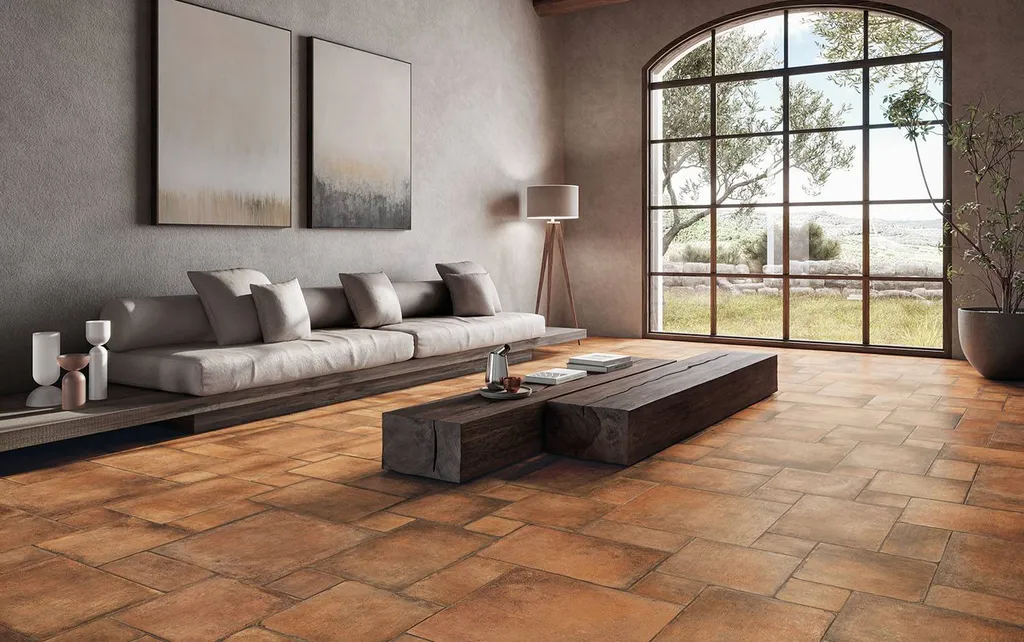 Carrelage effet terracotta Barentin