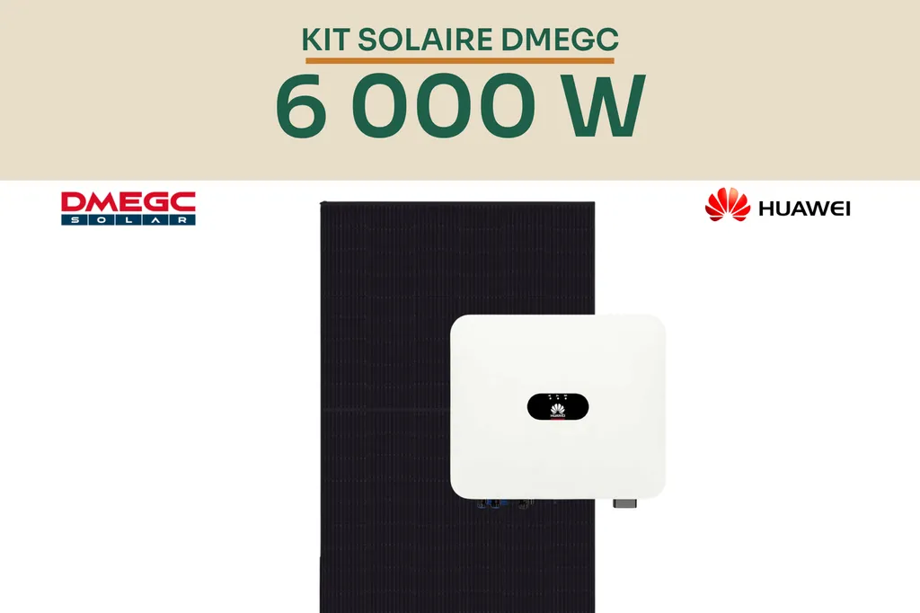 Kit solaire 6 kWc complet avec panneaux DMEGC et onduleur Huawei