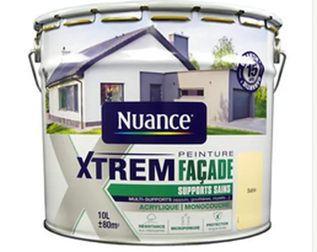Nuance Xtrem Façade supports sains acrylique monocouche