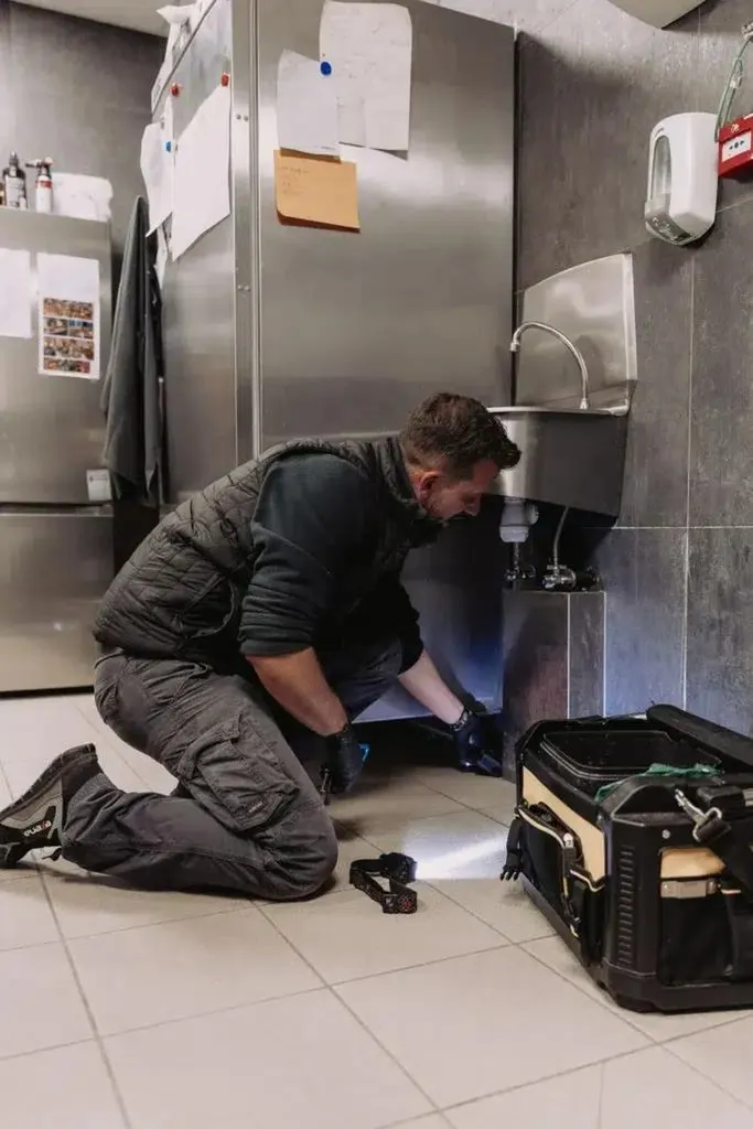 Boîte d’appât sécurisée conforme HACCP installée en cuisine professionnelle pour prévenir et contrôler efficacement la présence de rongeurs dans un restaurant à Saint-Priest.