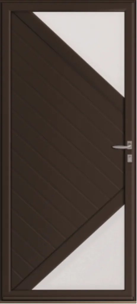 Porte d'Entrée Bois/Alu