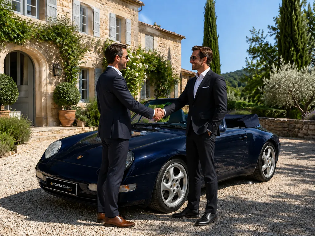 Nobledrive, entreprise spécialisée dans l'import de véhicules haut de gamme, la recherche personnalisée et le dépôt-vente