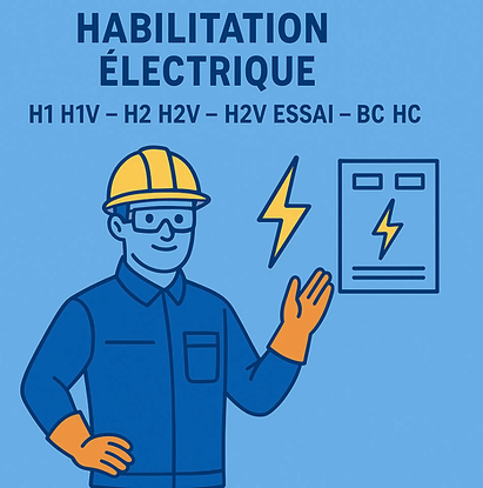 Formation : Habilitation Électrique H1 H1V – H2 H2V – H2V Essai – BC HC