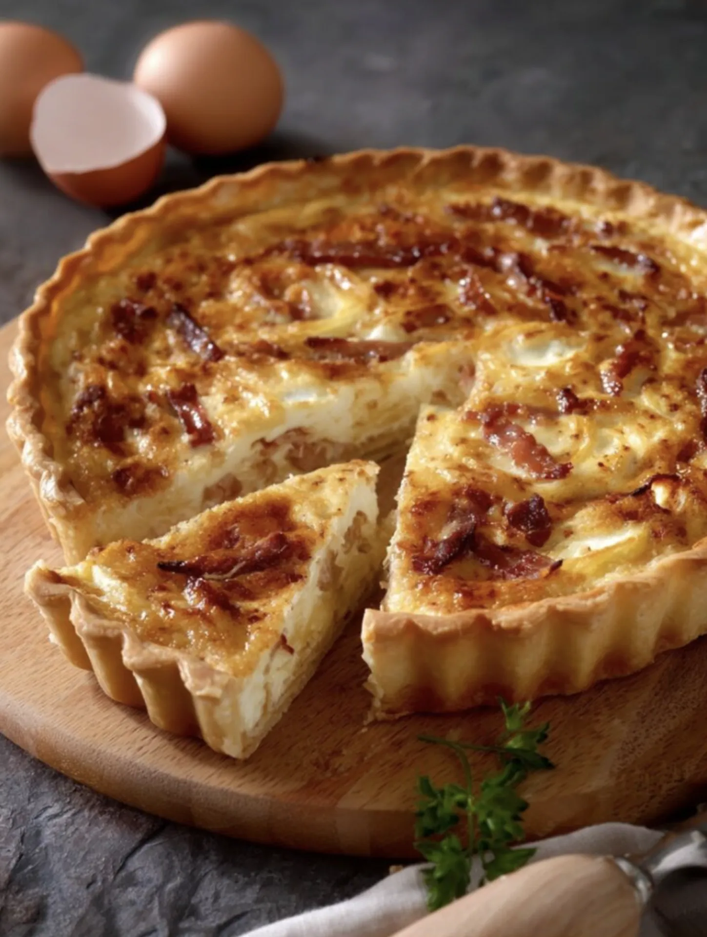 Quiche aux lardons artisanaux à la Boucherie des Copains à Toulouse et Blagnac