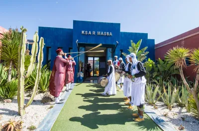 Mariage des Mille et Une Nuits dans un hôtel sur la plage à Agadir au Maroc