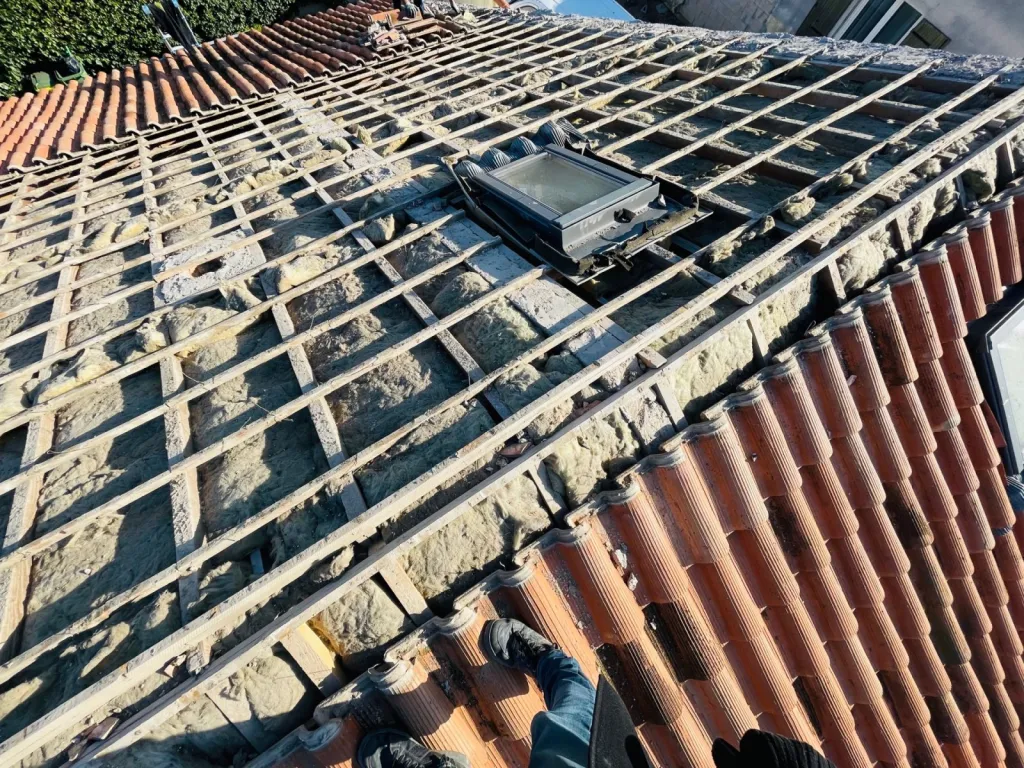 dépose de toiture sur venelles