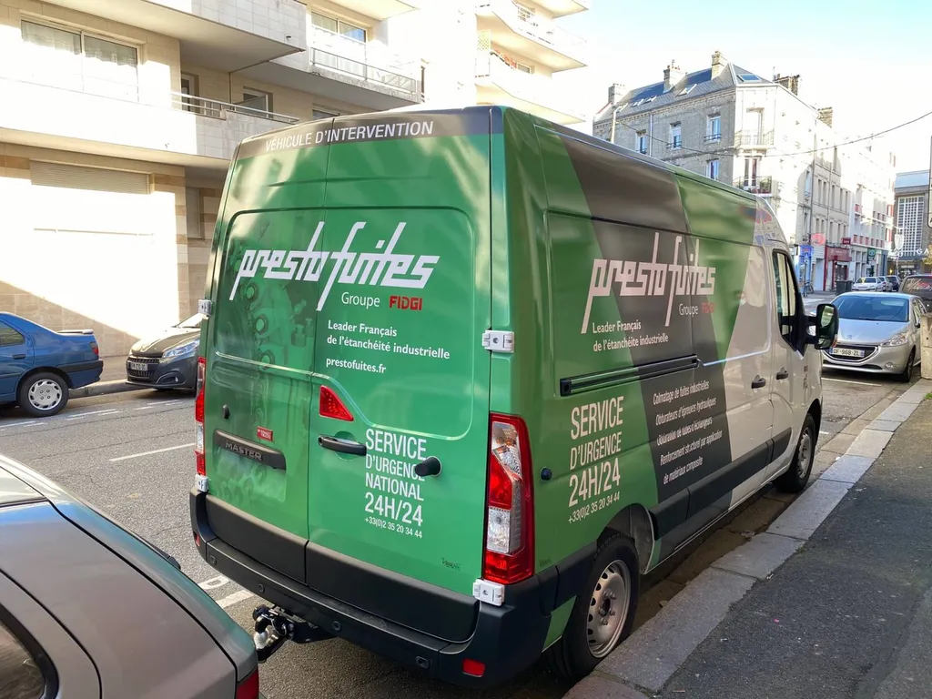 Flocage d'un camion d'entreprise le Havre